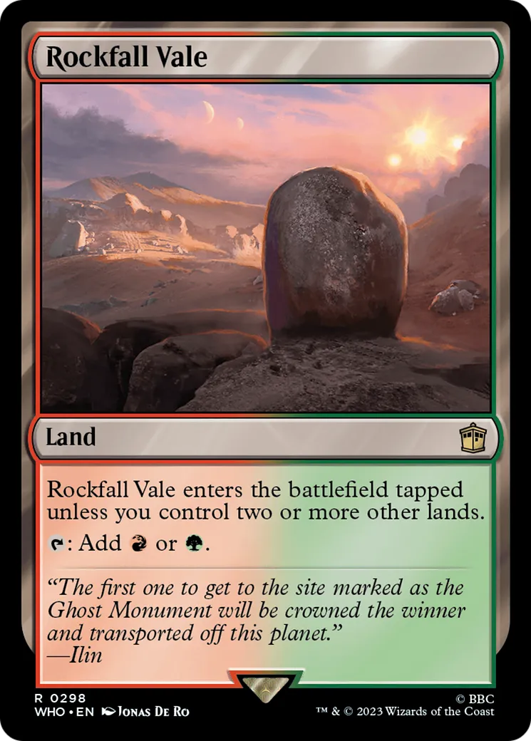 Rockfall Vale — Doctor Who — Magic: The Gathering