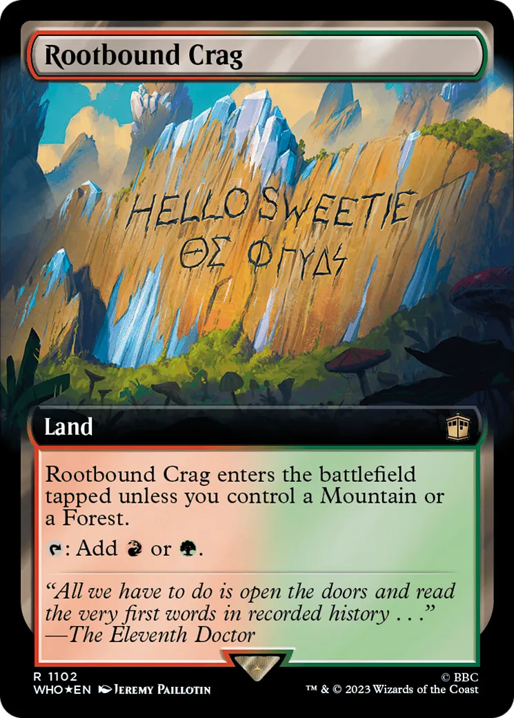 Rootbound Crag — Doctor Who — Magic: The Gathering