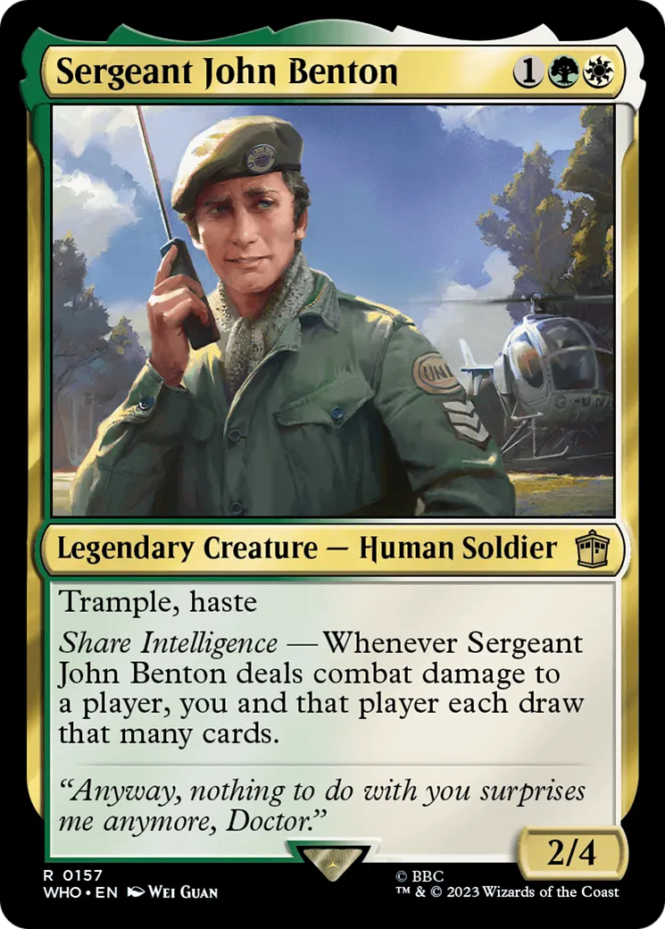 Sergeant John Benton — Doctor Who — Magic: The Gathering