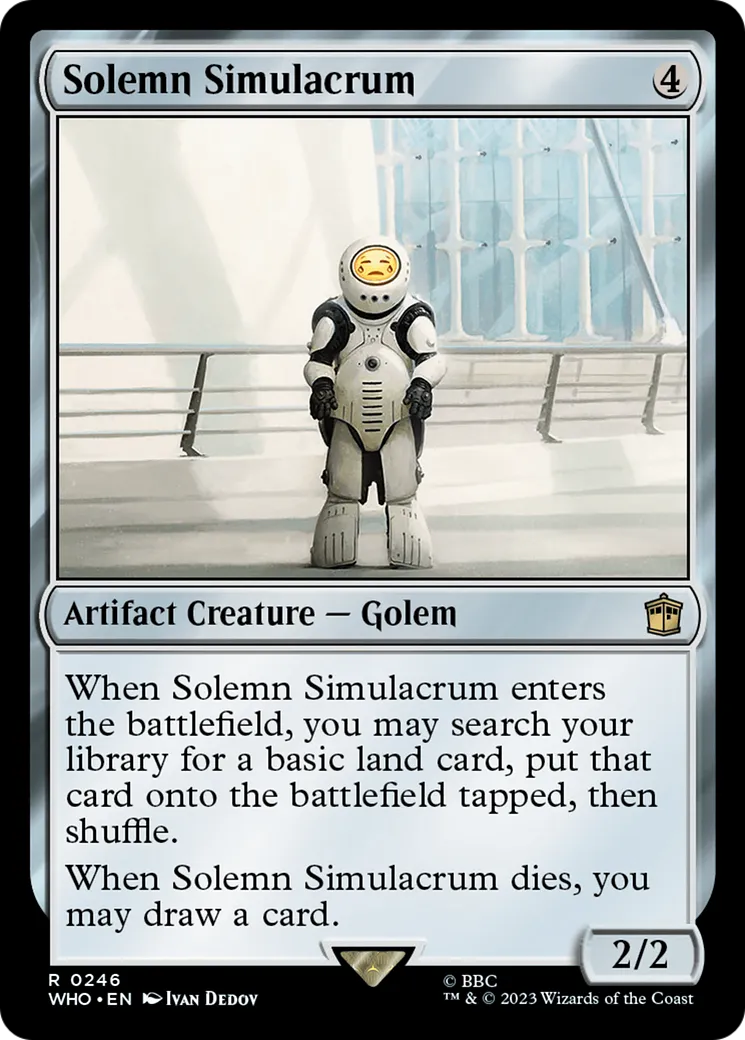 Solemn Simulacrum — Doctor Who — Magic: The Gathering