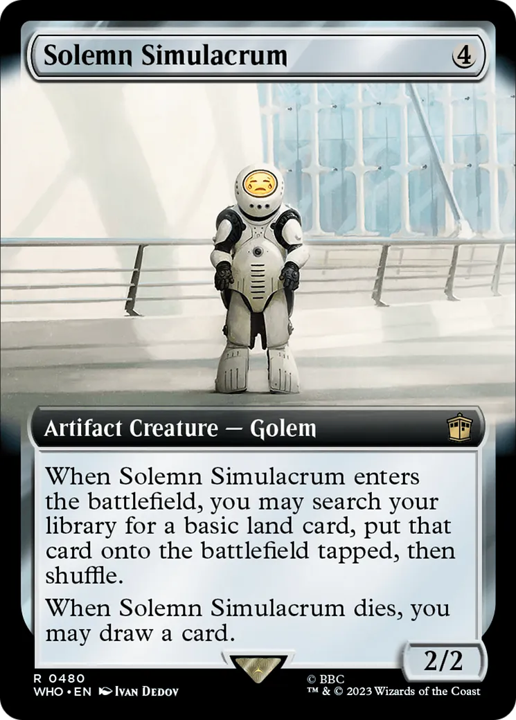 Solemn Simulacrum — Doctor Who — Magic: The Gathering