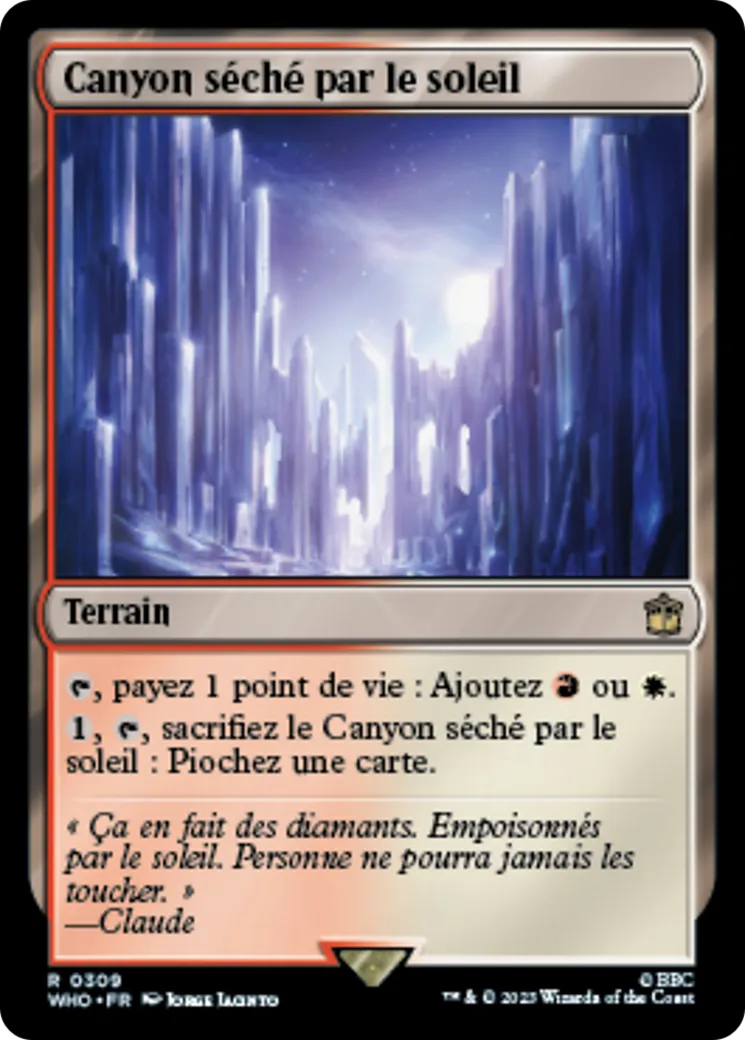 Canyon séché par le soleil — Doctor Who — Magic: The Gathering