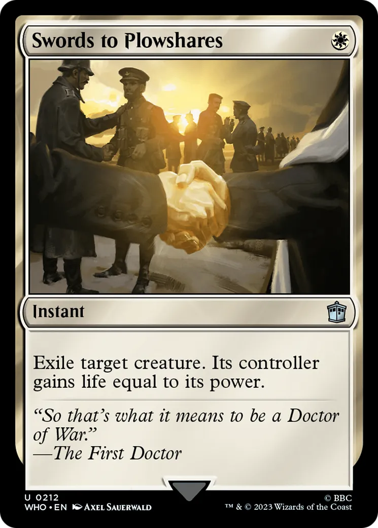Swords to Plowshares — Doctor Who — Magic: The Gathering