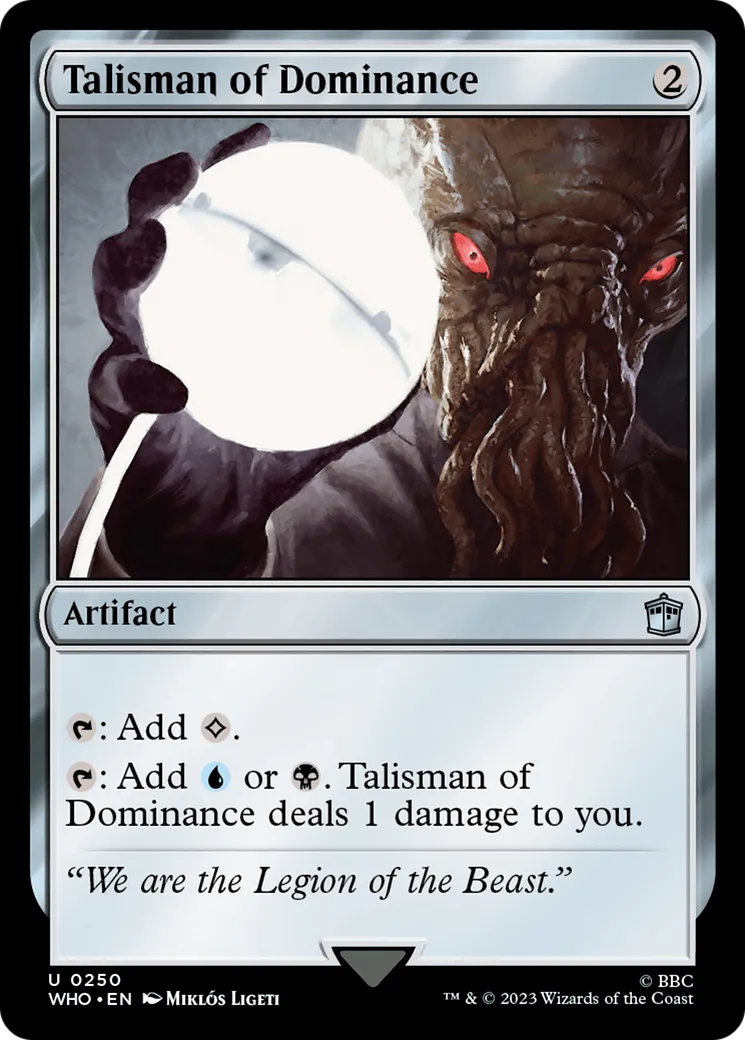 Talisman of Dominance — Doctor Who — Magic: The Gathering