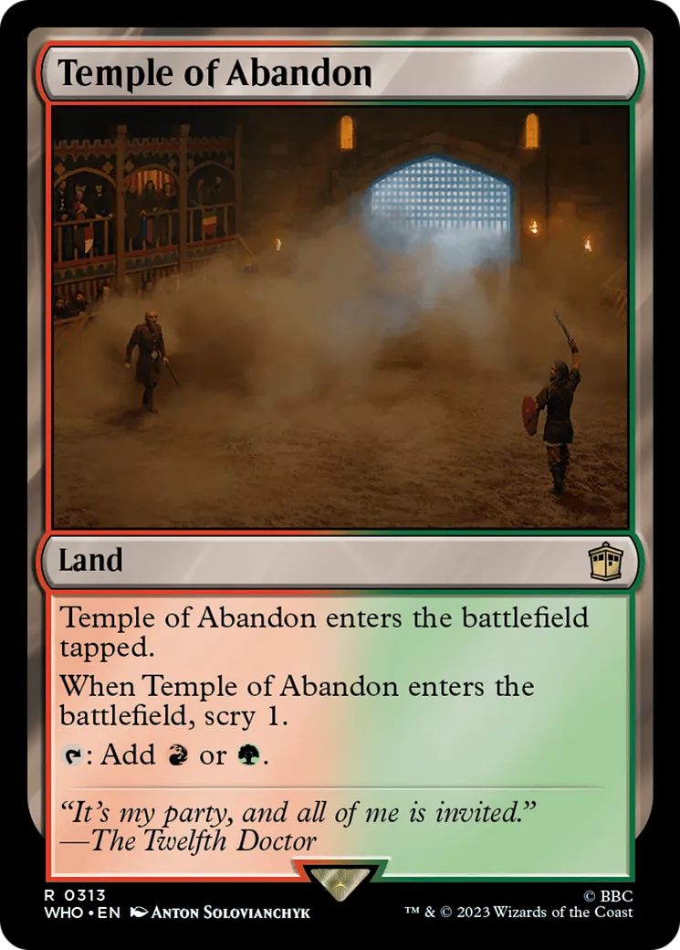 Temple of Abandon — Doctor Who — Magic: The Gathering