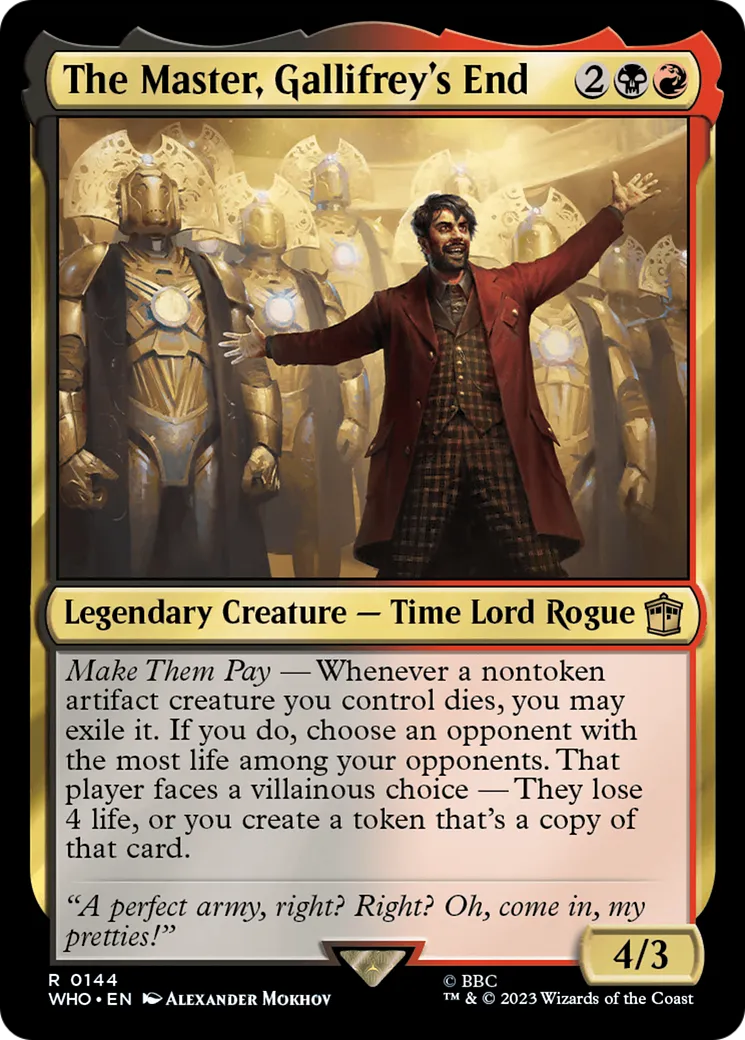 Le Maître, crépuscule de Gallifrey — Doctor Who — Magic: The Gathering