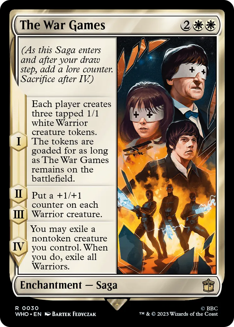 Les jeux de la guerre — Doctor Who — Magic: The Gathering
