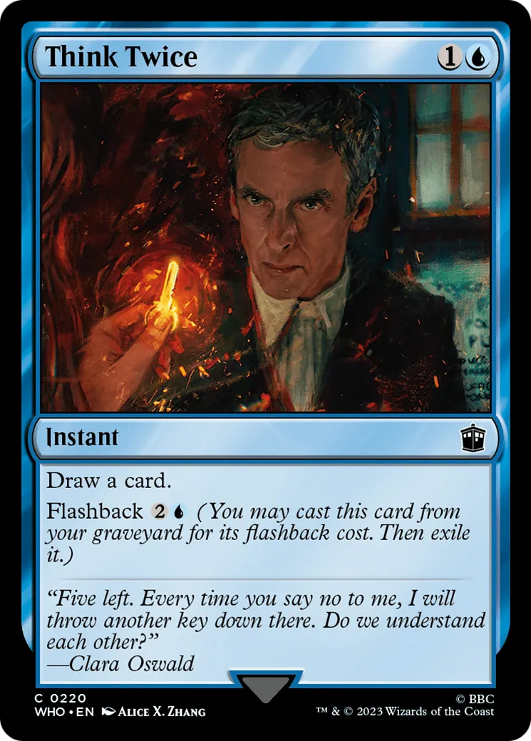 Réfléchir à deux fois — Doctor Who — Magic: The Gathering