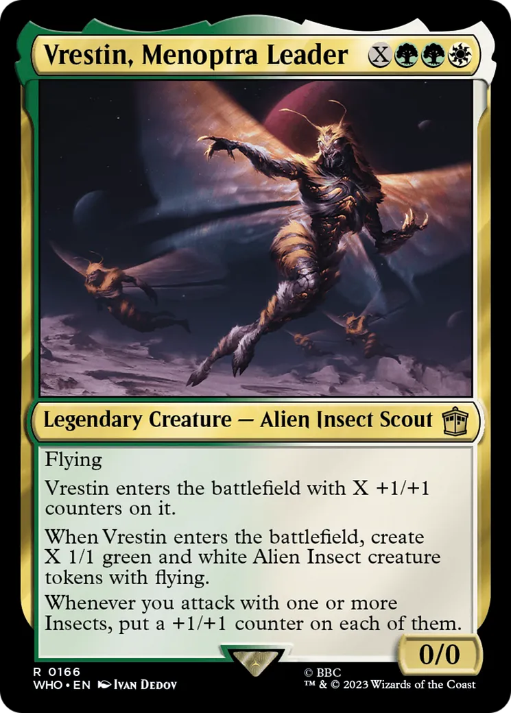 Vrestin, Menoptra Leader — Doctor Who — Magic: The Gathering