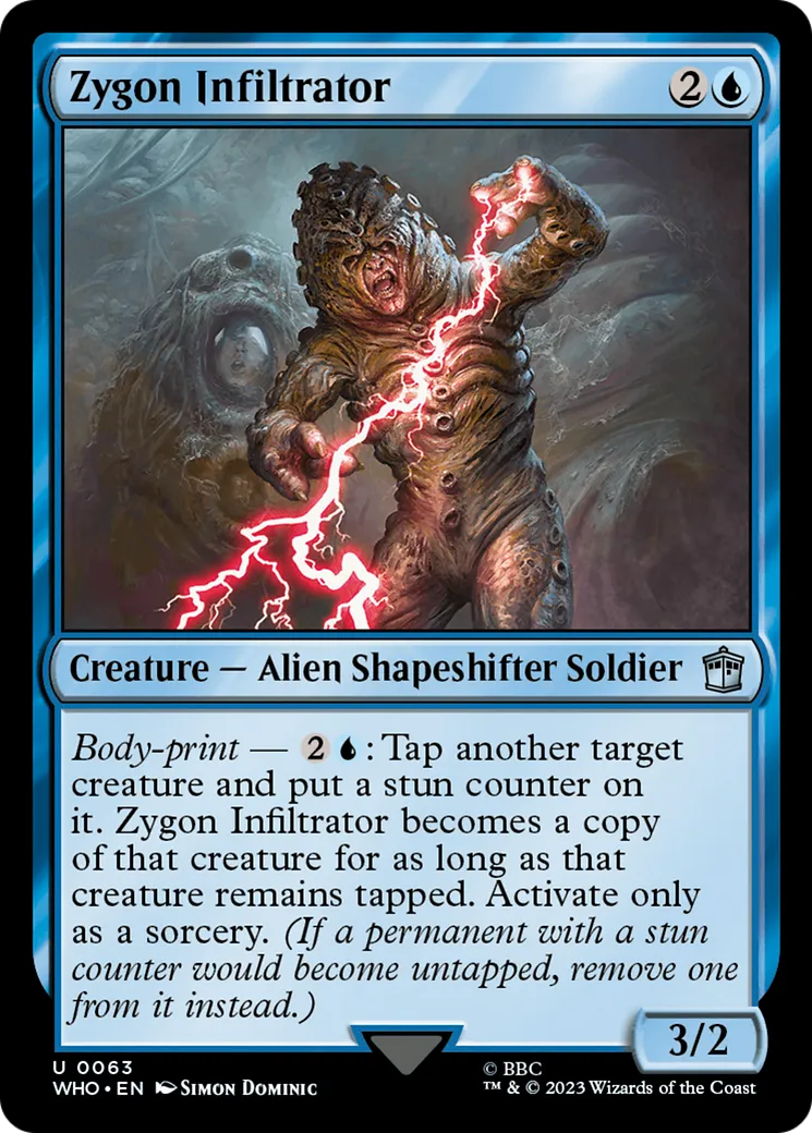 Infiltrateur zygon — Doctor Who — Magic: The Gathering