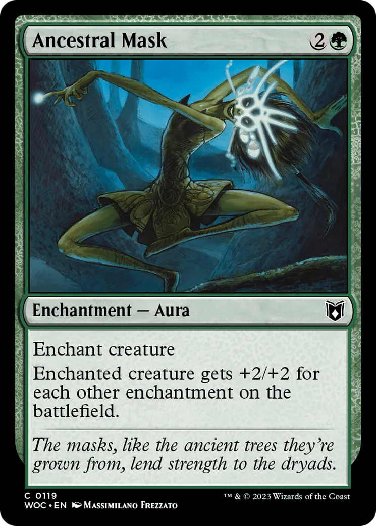 Ancestral Mask — Wilds of Eldraine Commander — Magic: The Gathering