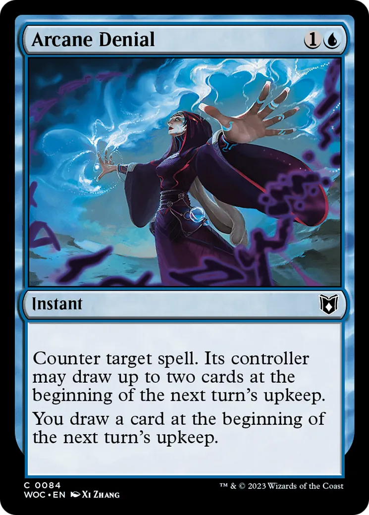 Arcane Denial — Wilds of Eldraine Commander — Magic: The Gathering