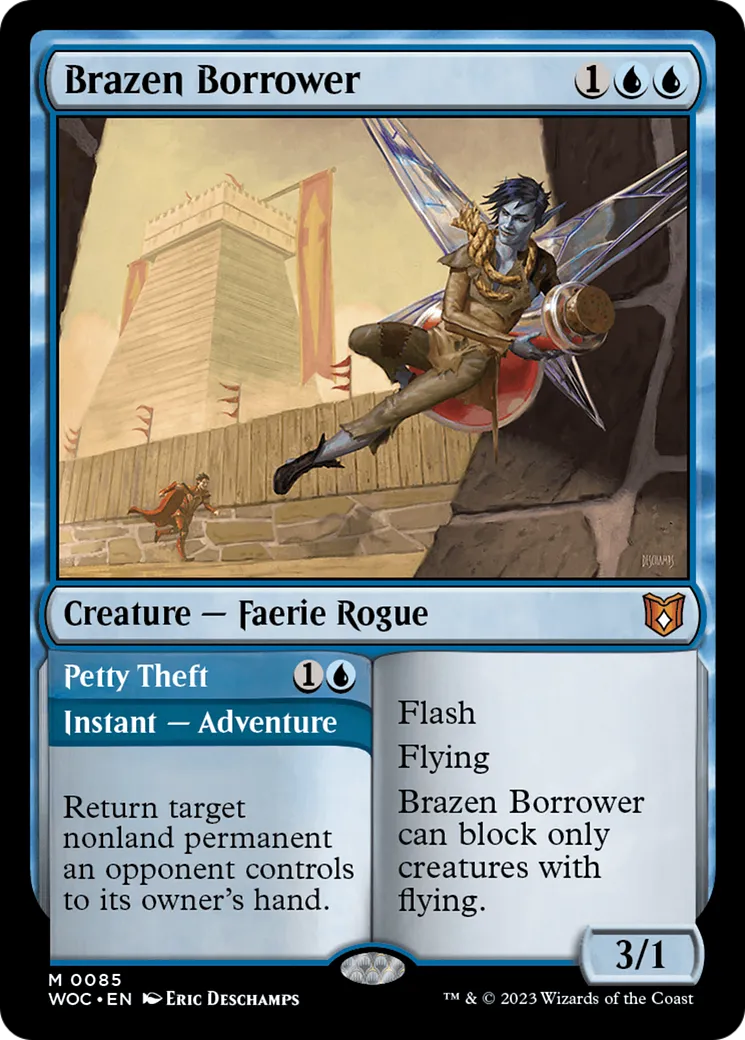 Brazen Borrower // Petty Theft — Wilds of Eldraine Commander — Magic: The Gathering