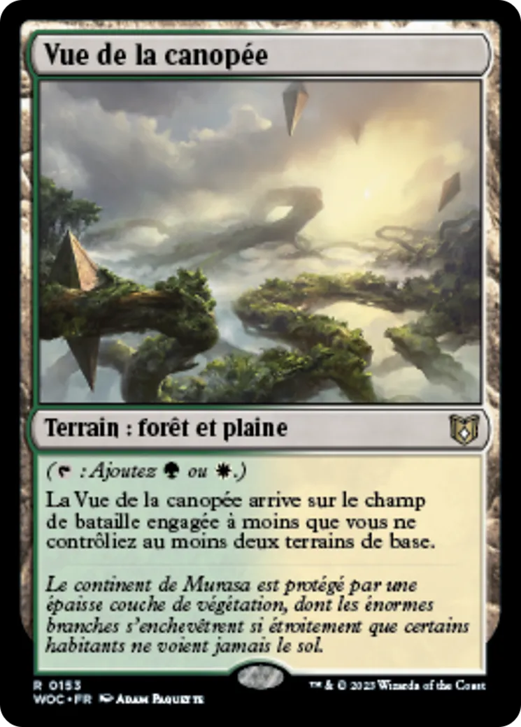 Vue de la canopée — Wilds of Eldraine Commander — Magic: The Gathering