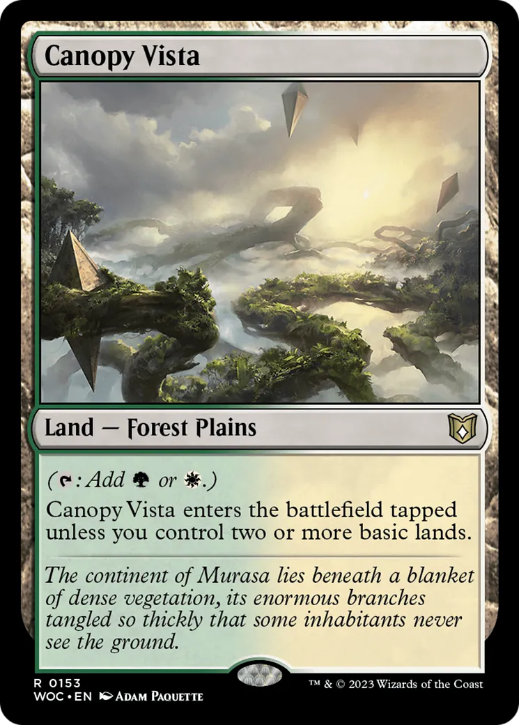 Canopy Vista — Wilds of Eldraine Commander — Magic: The Gathering