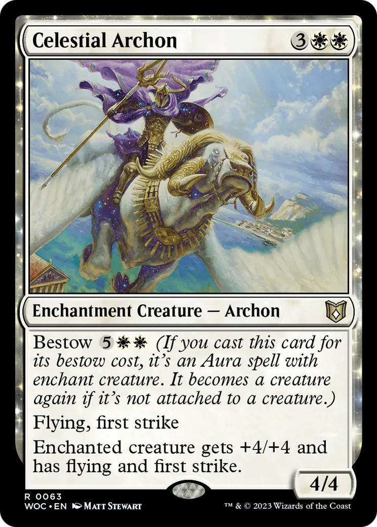 Archonte céleste — Wilds of Eldraine Commander — Magic: The Gathering