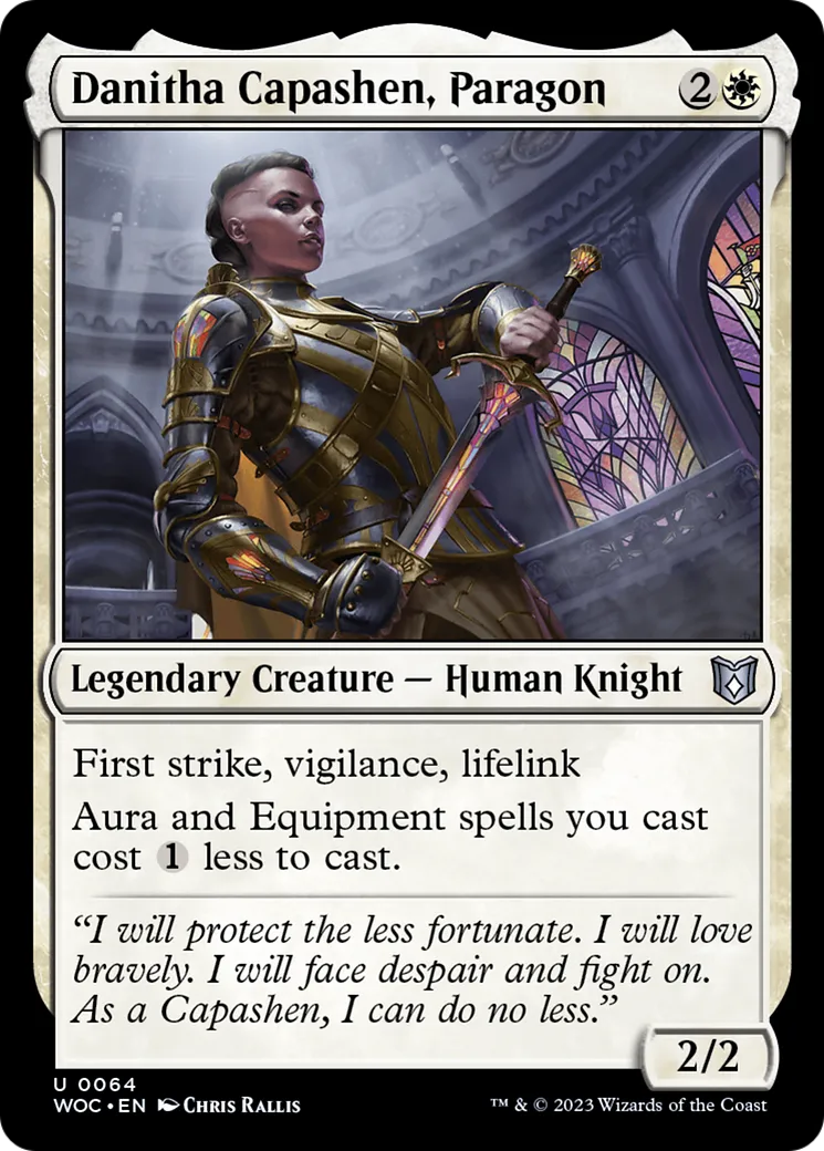 Danitha Capashen, Paragon — Wilds of Eldraine Commander — Magic: The Gathering