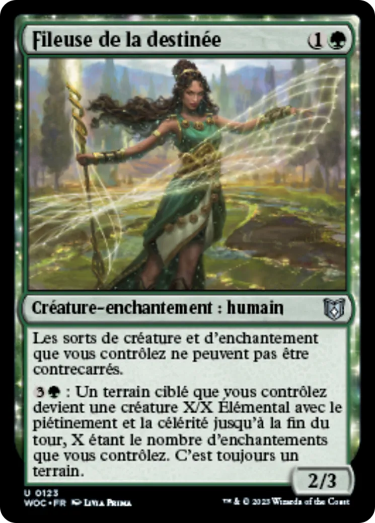 Fileuse de la destinée — Wilds of Eldraine Commander — Magic: The Gathering