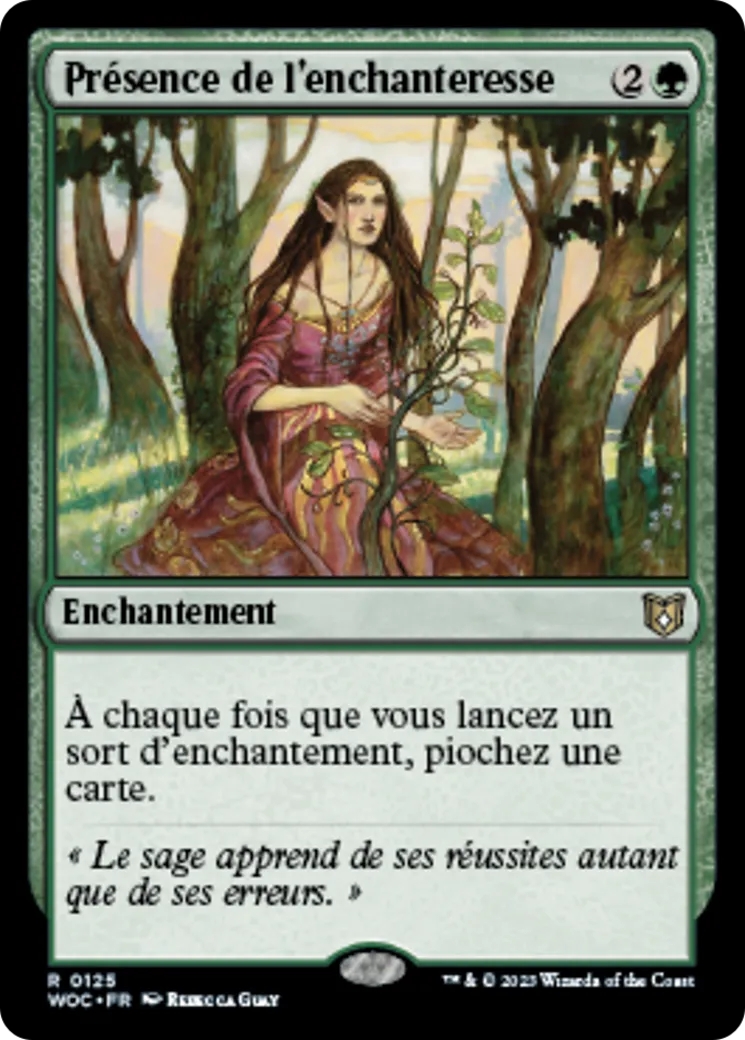 Présence de l'enchanteresse — Wilds of Eldraine Commander — Magic: The Gathering