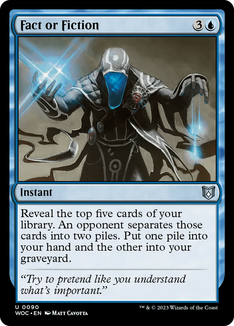 Fact or Fiction — Wilds of Eldraine Commander — Magic: The Gathering