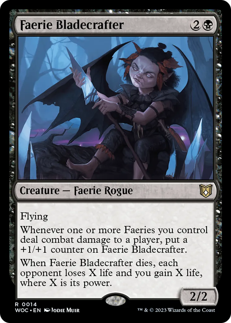 Faerie Bladecrafter — Wilds of Eldraine Commander — Magic: The Gathering