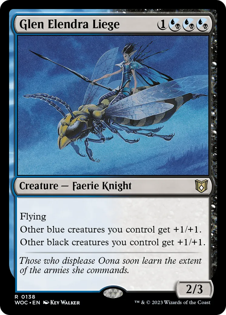 Glen Elendra Liege — Wilds of Eldraine Commander — Magic: The Gathering