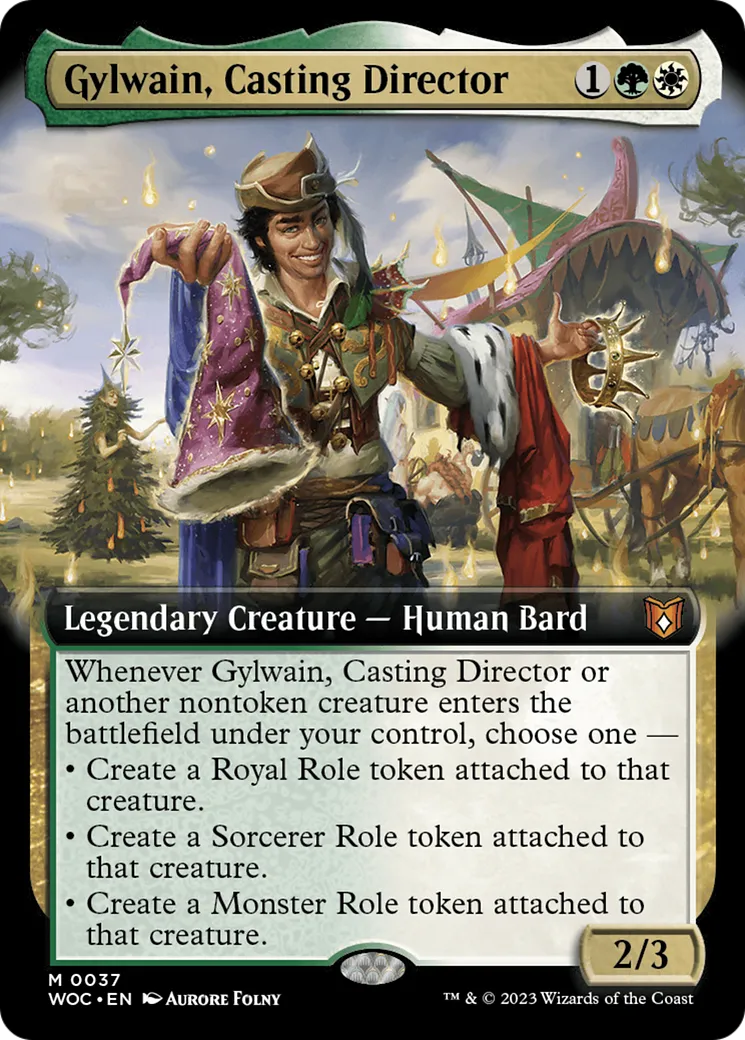 Gylwain, Casting Director from Wilds of Eldraine Commander - Magic: The Gathering