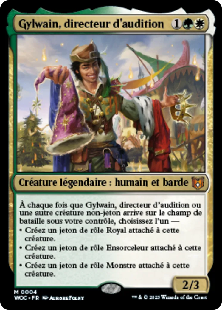 Gylwain, directeur d'audition from Wilds of Eldraine Commander - Magic: The Gathering