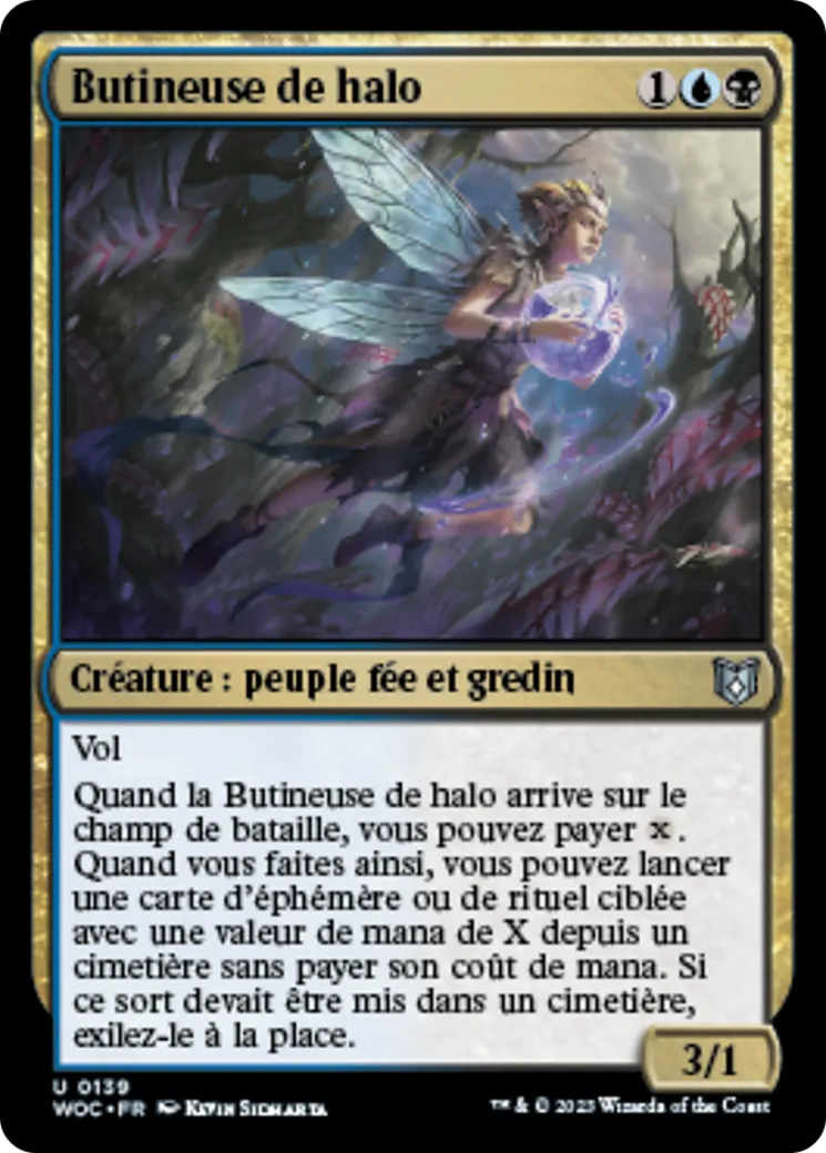 Butineuse de halo — Wilds of Eldraine Commander — Magic: The Gathering