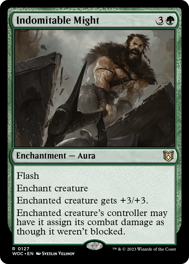 Indomitable Might — Wilds of Eldraine Commander — Magic: The Gathering