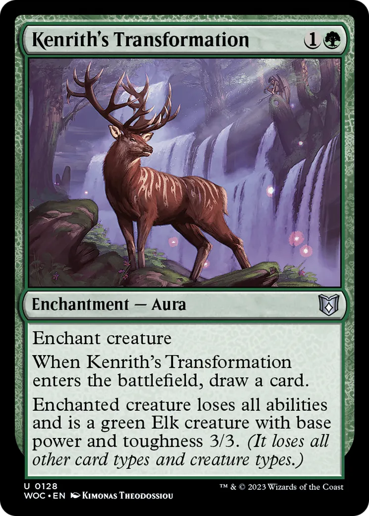 Kenrith's Transformation — Wilds of Eldraine Commander — Magic: The Gathering