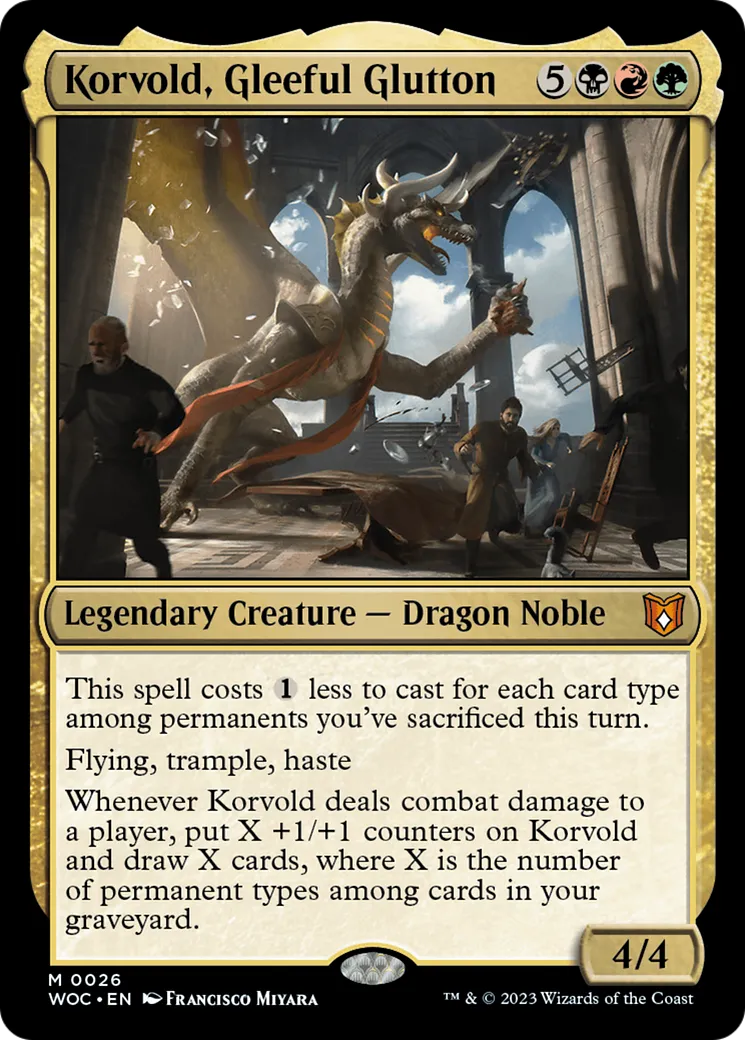 Korvold, Gleeful Glutton — Wilds of Eldraine Commander — Magic: The Gathering