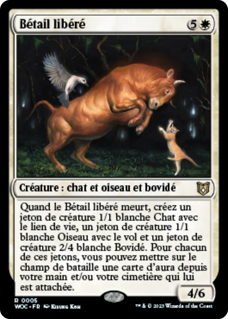 Bétail libéré — Wilds of Eldraine Commander — Magic: The Gathering