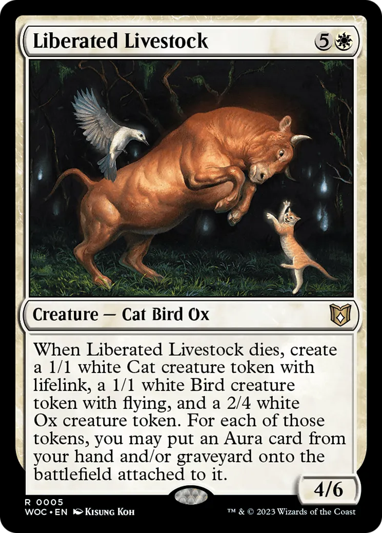 Bétail libéré — Wilds of Eldraine Commander — Magic: The Gathering