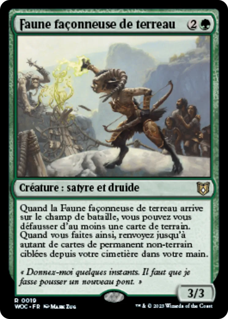 Faune façonneuse de terreau — Wilds of Eldraine Commander — Magic: The Gathering