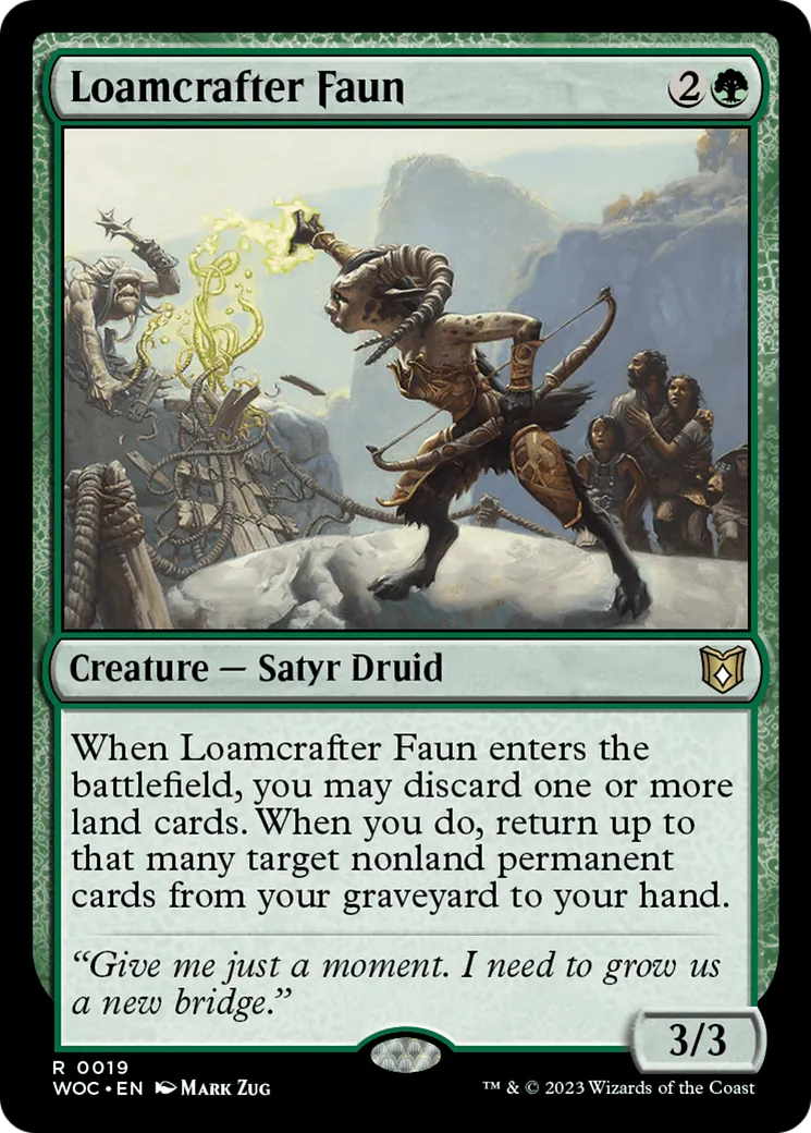 Loamcrafter Faun — Wilds of Eldraine Commander — Magic: The Gathering