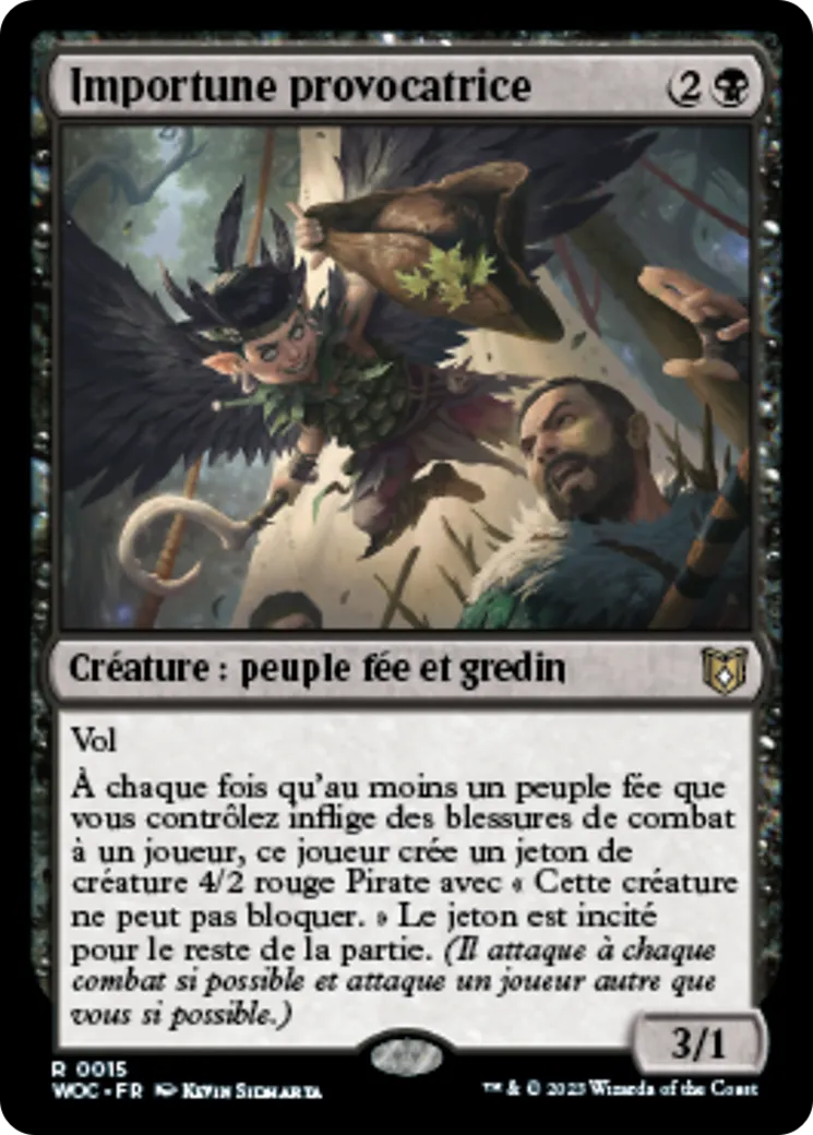 Importune provocatrice — Wilds of Eldraine Commander — Magic: The Gathering