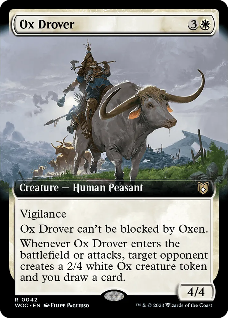 Ox Drover — Wilds of Eldraine Commander — Magic: The Gathering