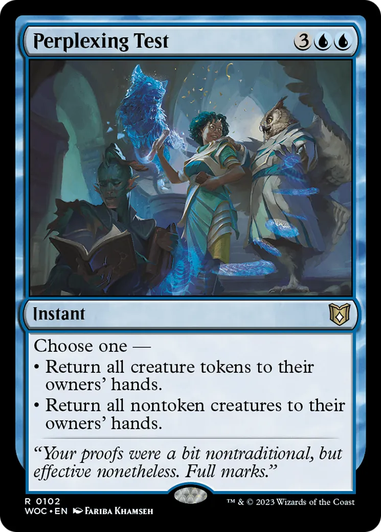 Perplexing Test — Wilds of Eldraine Commander — Magic: The Gathering