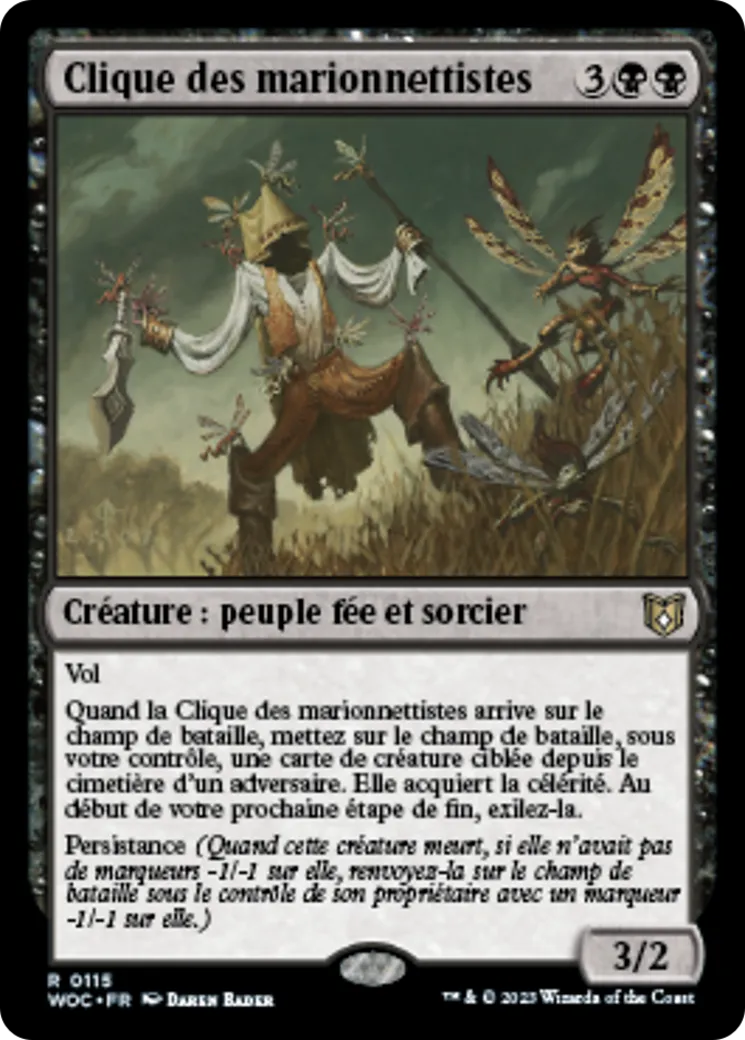 Clique des marionnettistes — Wilds of Eldraine Commander — Magic: The Gathering