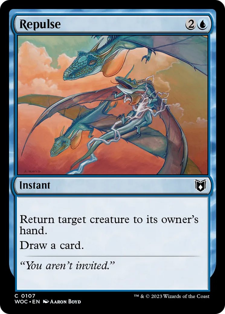 Repulse — Wilds of Eldraine Commander — Magic: The Gathering