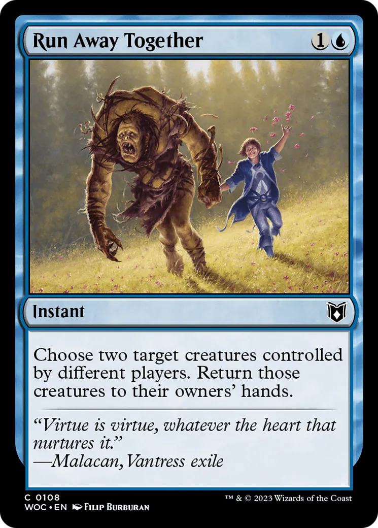 Run Away Together — Wilds of Eldraine Commander — Magic: The Gathering