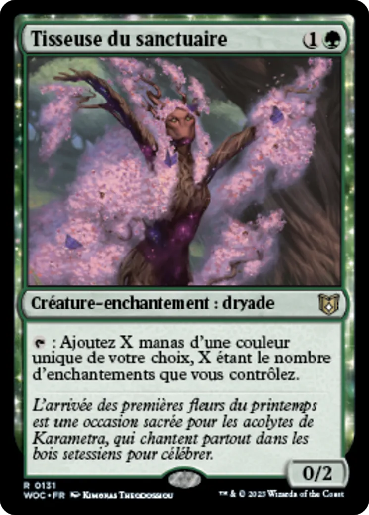 Tisseuse du sanctuaire — Wilds of Eldraine Commander — Magic: The Gathering