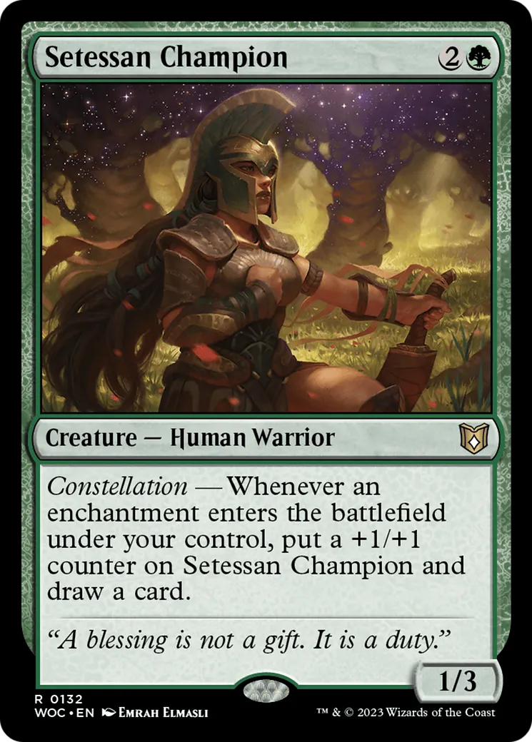 Setessan Champion — Wilds of Eldraine Commander — Magic: The Gathering