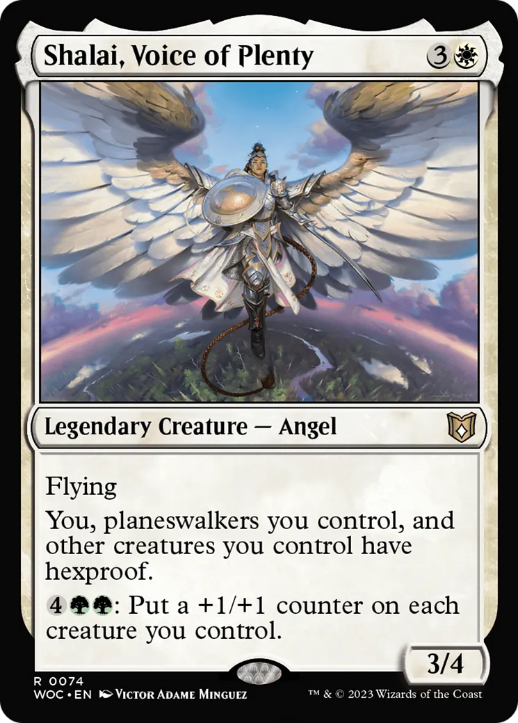 Shalai, Voice of Plenty — Wilds of Eldraine Commander — Magic: The Gathering