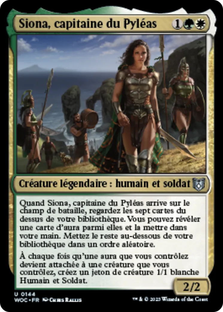 Siona, capitaine du Pyléas — Wilds of Eldraine Commander — Magic: The Gathering