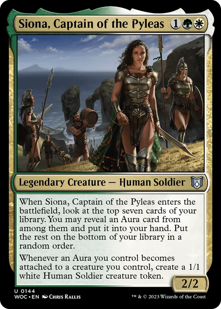 Siona, capitaine du Pyléas — Wilds of Eldraine Commander — Magic: The Gathering