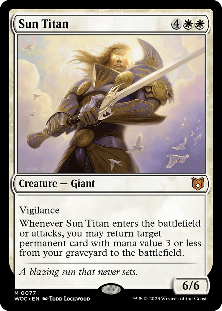 Sun Titan — Wilds of Eldraine Commander — Magic: The Gathering