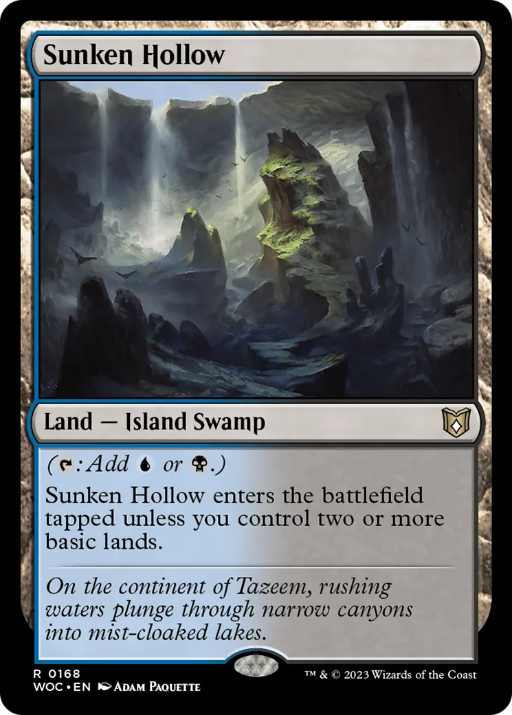 Sunken Hollow — Wilds of Eldraine Commander — Magic: The Gathering