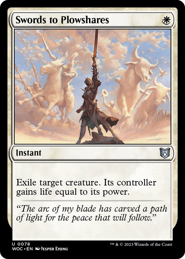 Swords to Plowshares — Wilds of Eldraine Commander — Magic: The Gathering